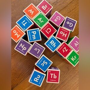 Uncle Goose Colorful Periodic Table Wooden Blocks